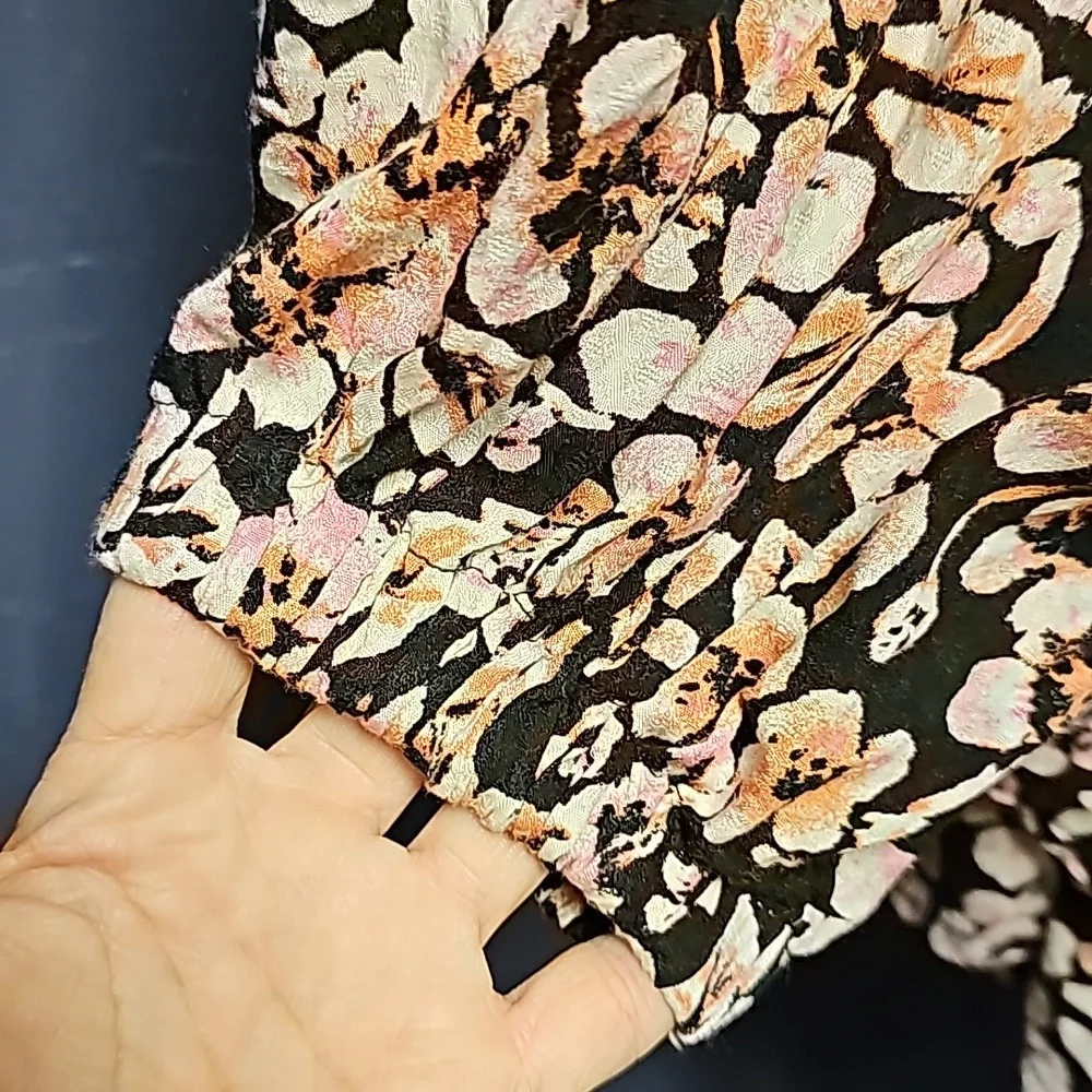Free People cutout floral mini dress